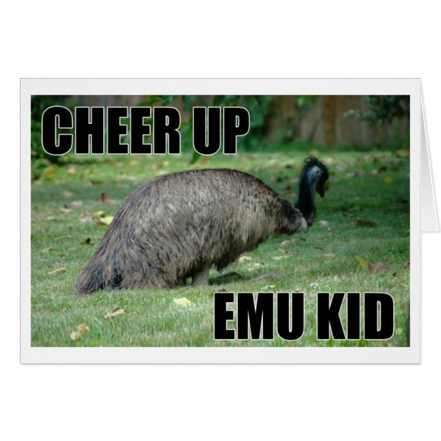 Cheque la tarjeta infantil Emu (Anverso (Horizontal))