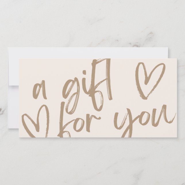 Cheque moderno de certificado de regalo (Anverso)