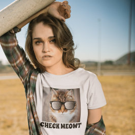 Chequea Meowt, gato gracioso con camisetas con gaf