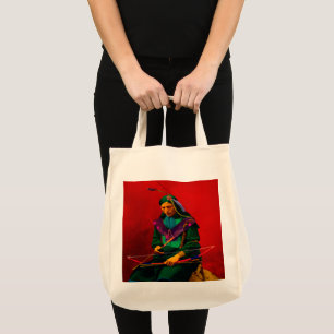 Cherokee arte pop indio gran bolsa de toques