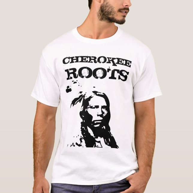 CHEROKEE RASTREA CAMISETAS NATIVAS DE LA INDIA EST (Anverso)