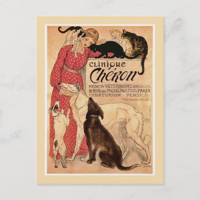 Cheron Clinique postal card (Anverso)