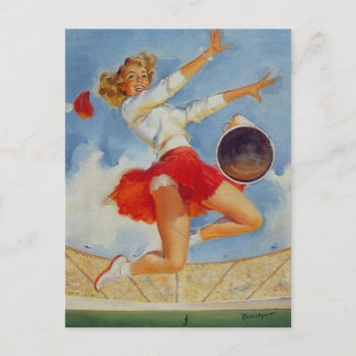 Cherrillo Vintage anclar postal arte chica