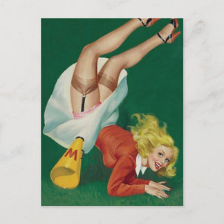 Cherrillo Vintage anclar postal arte chica