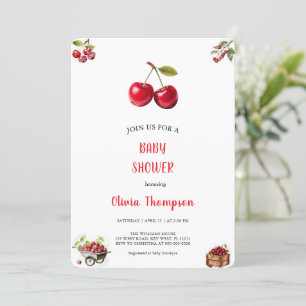 CHERRY BABYSHOWER INVITACIÓN