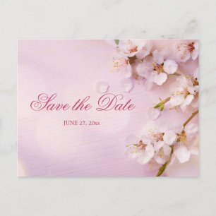 Cherry Blossom Elegant Guardar la postal de fecha