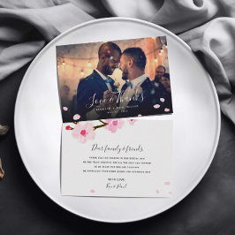 Cherry Blossom Gracias Tarjeta Fotográfica