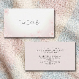 Cherry Blossom Pink La Tarjeta De Alojamiento Deta