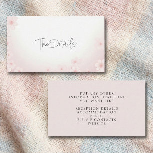 Cherry Blossom Pink La Tarjeta De Alojamiento Deta