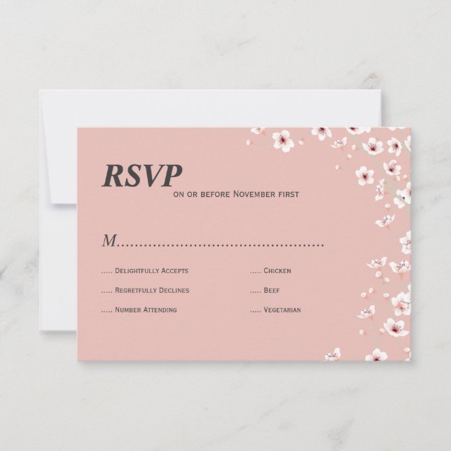 Cherry Blossom rsvp (Anverso)