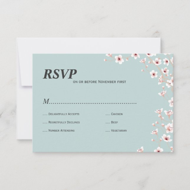 Cherry Blossom rsvp (Anverso)