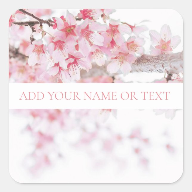 CHERRY BLOSSOM SELLO PARA SOBRES PERSONALIZABLE (Anverso)