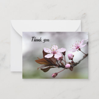 Cherry Blossom Tarjeta de agradecimiento