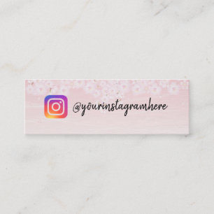 Cherry Blossom Tarjeta de presentación de madera