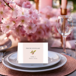 Cherry Blossom Wedding Mesa de acompañamiento Tarj