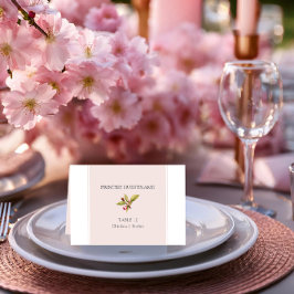 Cherry Blossom Wedding Mesa de acompañamiento Tarj