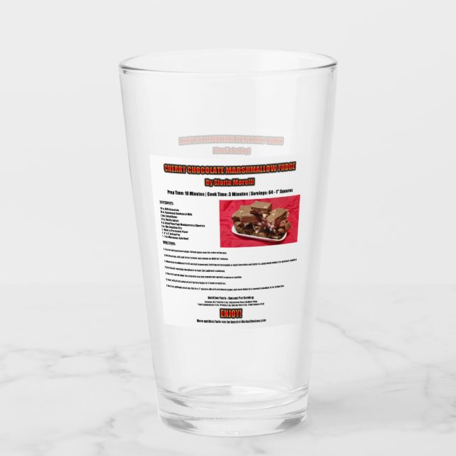 Cherry Chocolate Fudge Marshmallow En Una Placa (Anverso)