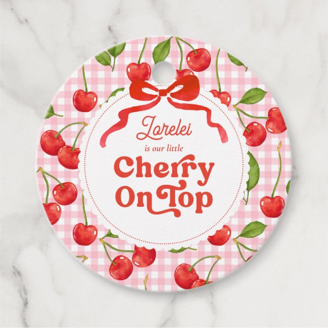 Cherry en la etiqueta de favorito superior (Anverso)