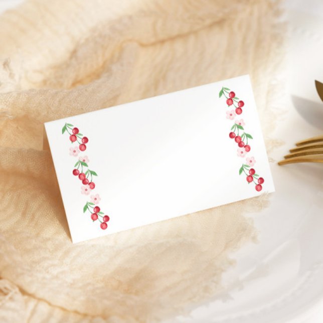 Cherry en la parte superior Tarjeta de Baby Shower (Subido por el creador)