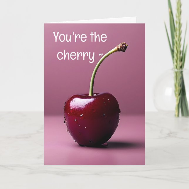 CHERRY EN LA TARJETA DE TODA OCASIÓN SUPERIOR (Anverso)
