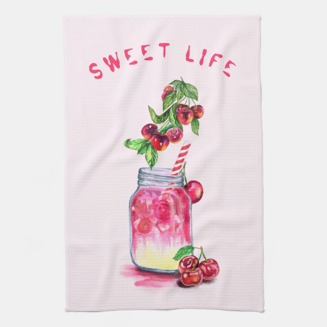 Cherry Guay Bebe Fruits Kitchen Toalla (Vertical)