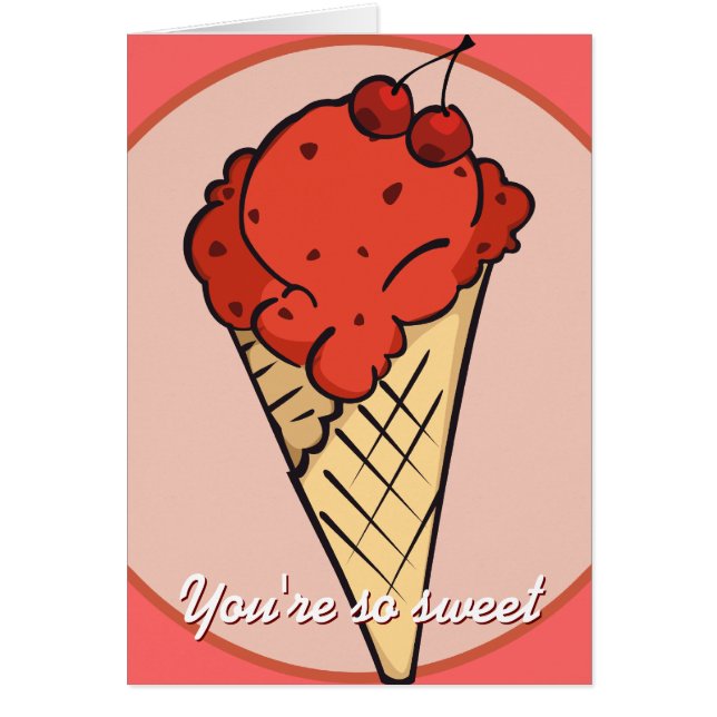 Cherry Ice Cream Card (Frente)