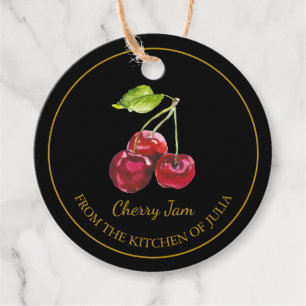Cherry Jam Hang Etiqueta l Negro