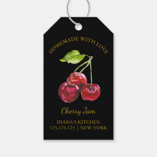 Cherry Jam Hang Etiqueta l Negro