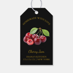 Cherry Jam Hang Etiqueta l Negro