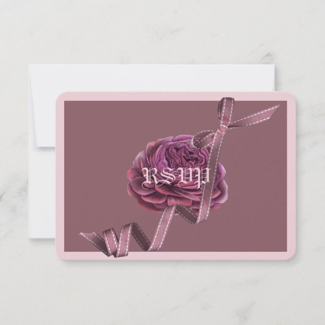 Cherry Mauve Rosa Light RSVP (Anverso)