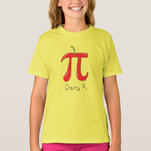 Cherry Pi cute camiseta de Chica de niño del Día d