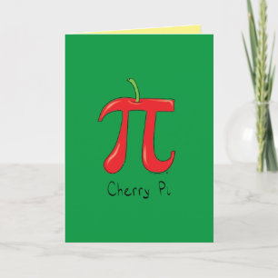 Cherry Pi - Tarjeta De Saludo De Pi Day Math