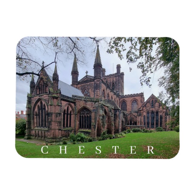 Chester Catedral ver imán frigorífico (Horizontal)