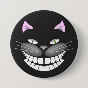 Chester el gato de Cheshire en un 3" botón redondo