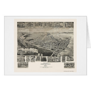 Chestertown, mapa panorámico del MD - 1907