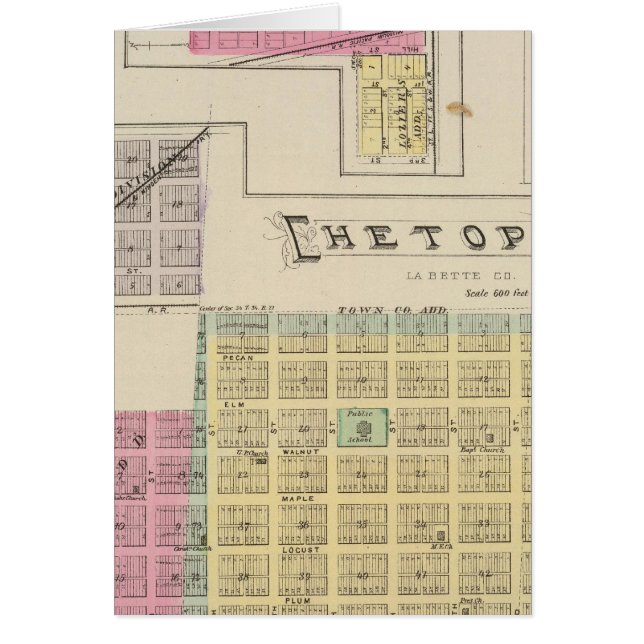 Chetopa, Dennis, Piqua, Labette City, Kansas (Frente)