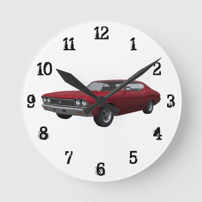 Chevelle SS de 1968: Reloj de pared (Anverso)