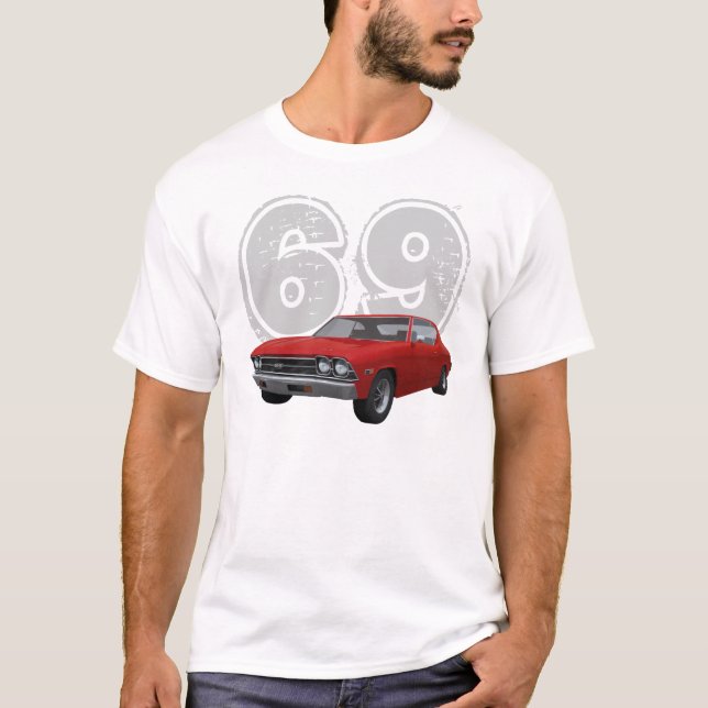 Chevelle SS de 1969: Fin rojo: Camiseta (Anverso)