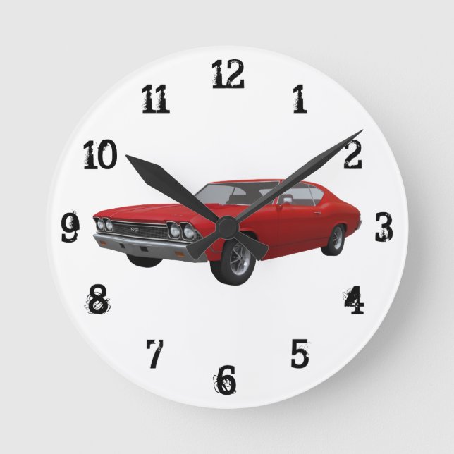 Chevelle SS: Reloj de pared de 1968 (Anverso)