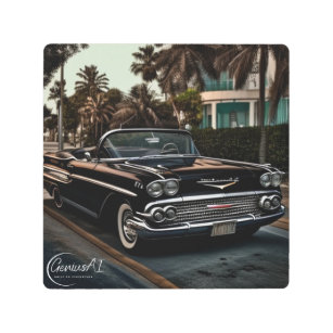 Chevrolet Impala arte de pared Metalizado converti