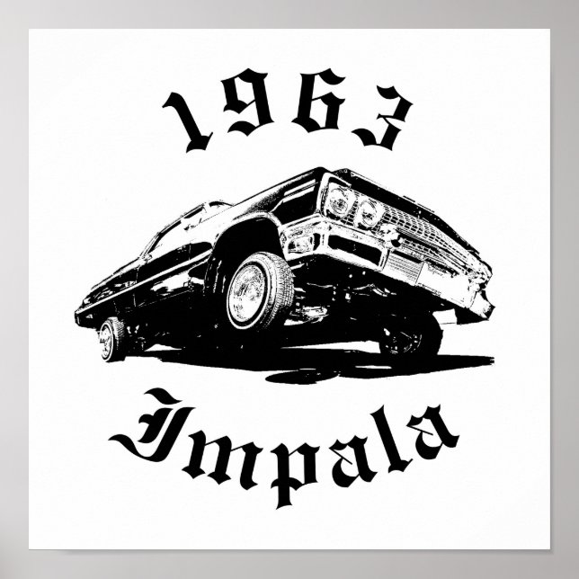 Chevrolet Impala Lowrider De 1963 Con Arte Hidrául (Frente)