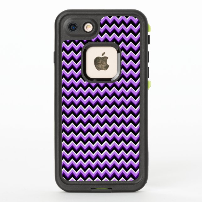 Chevron 3D en morado y negro (Reverso)