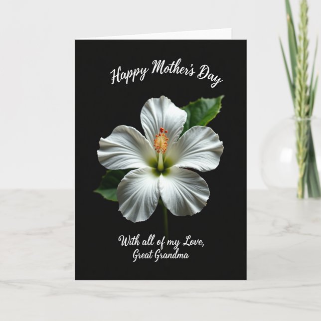 Chevron Abuela Tarjeta Bloom (Anverso)
