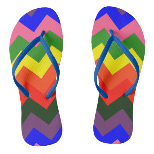 chevron arco iris sandalias sandalias