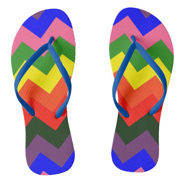 chevron arco iris sandalias sandalias (Plantilla)