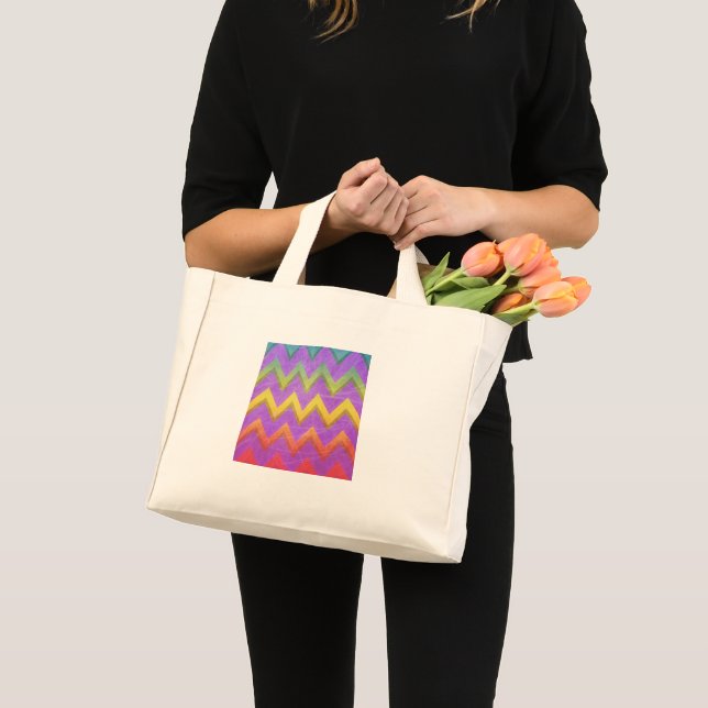 Chevron arcoiris de Shirley Taylor Mini Bolsa Tote (Anverso (producto))