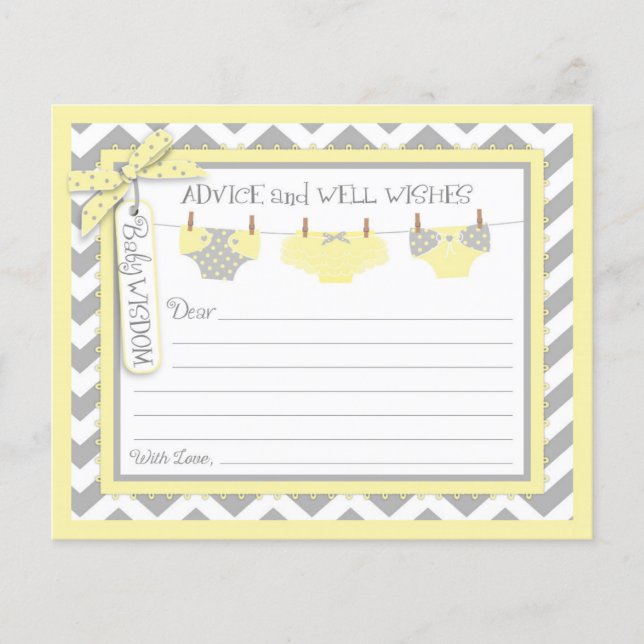 Chevron Chica Tutu Diapers Tarjeta de Consejos (Anverso)