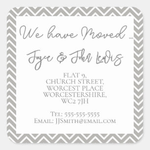 Chevron gris Cambio de dirección Pegatinas persona