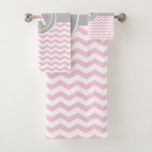 Chevron gris rosado