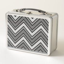 Chevron gris y negro